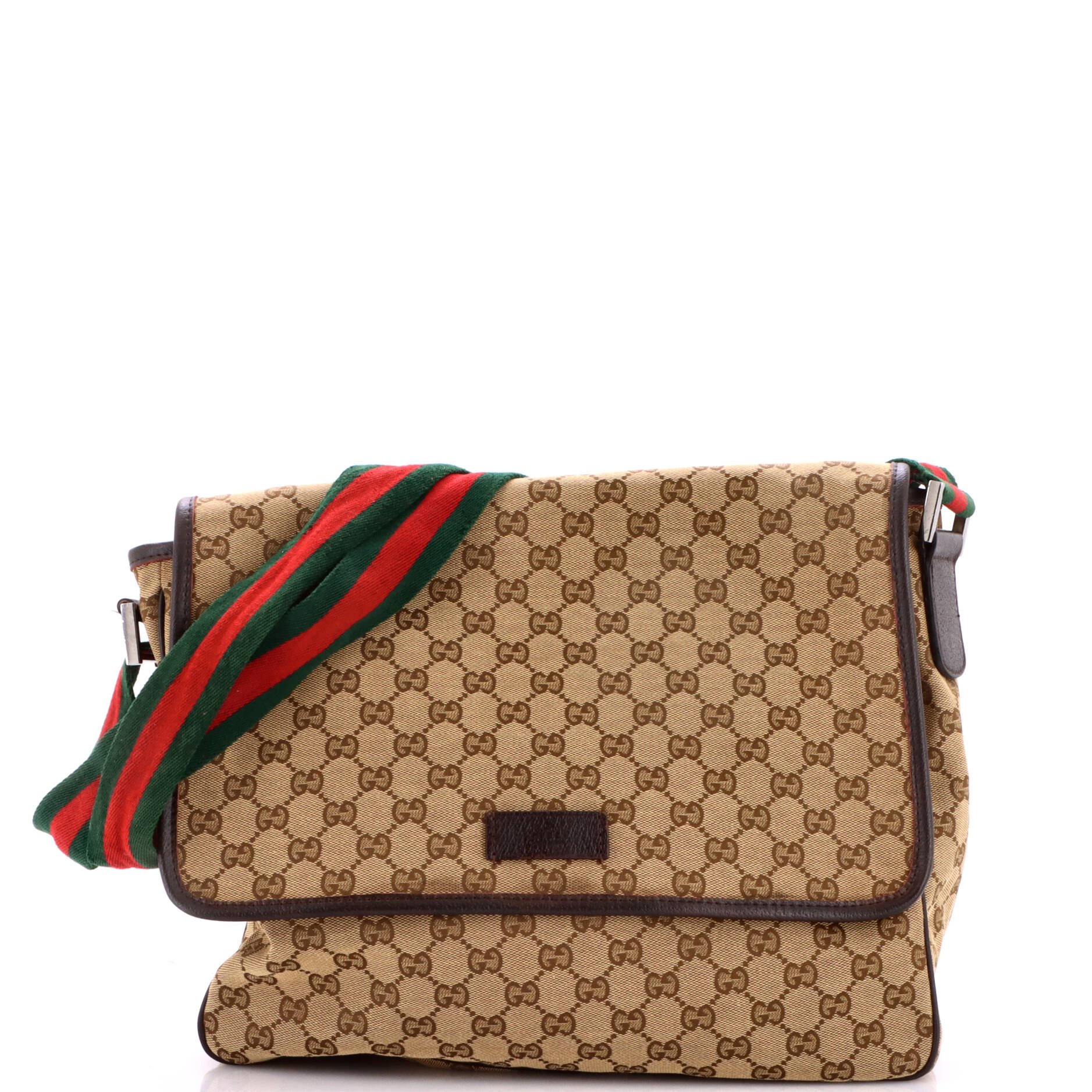 Web Strap Flap Messenger GG Canvas Medium