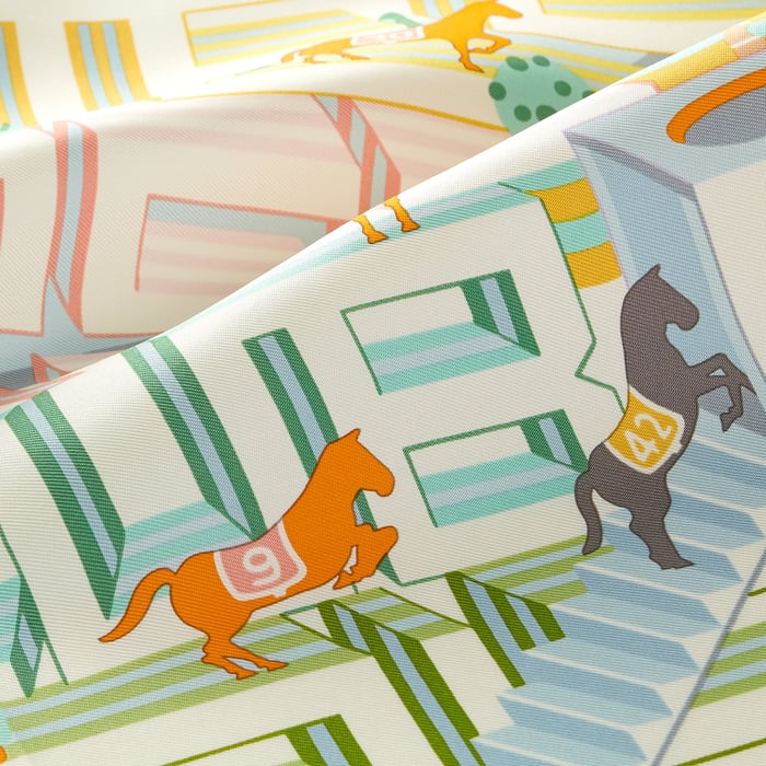 Hermès Horse Club Detail Scarf 45