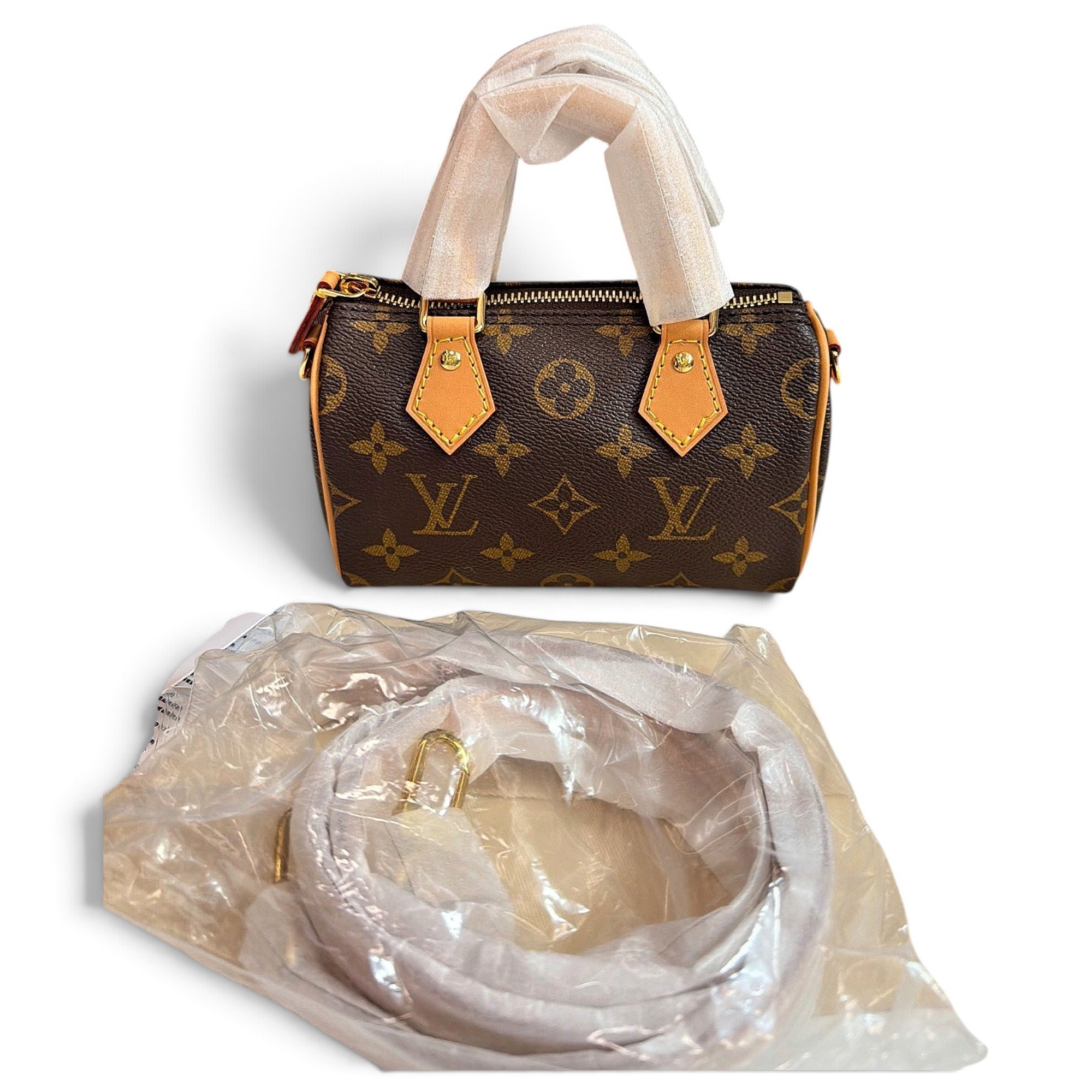 Nano Speedy / Mini HL leather handbag