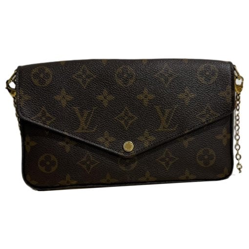 Leather clutch bag
