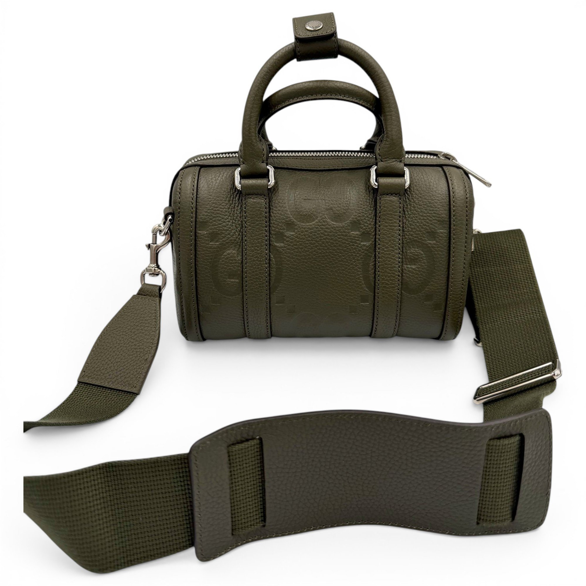 Leather bowling bag