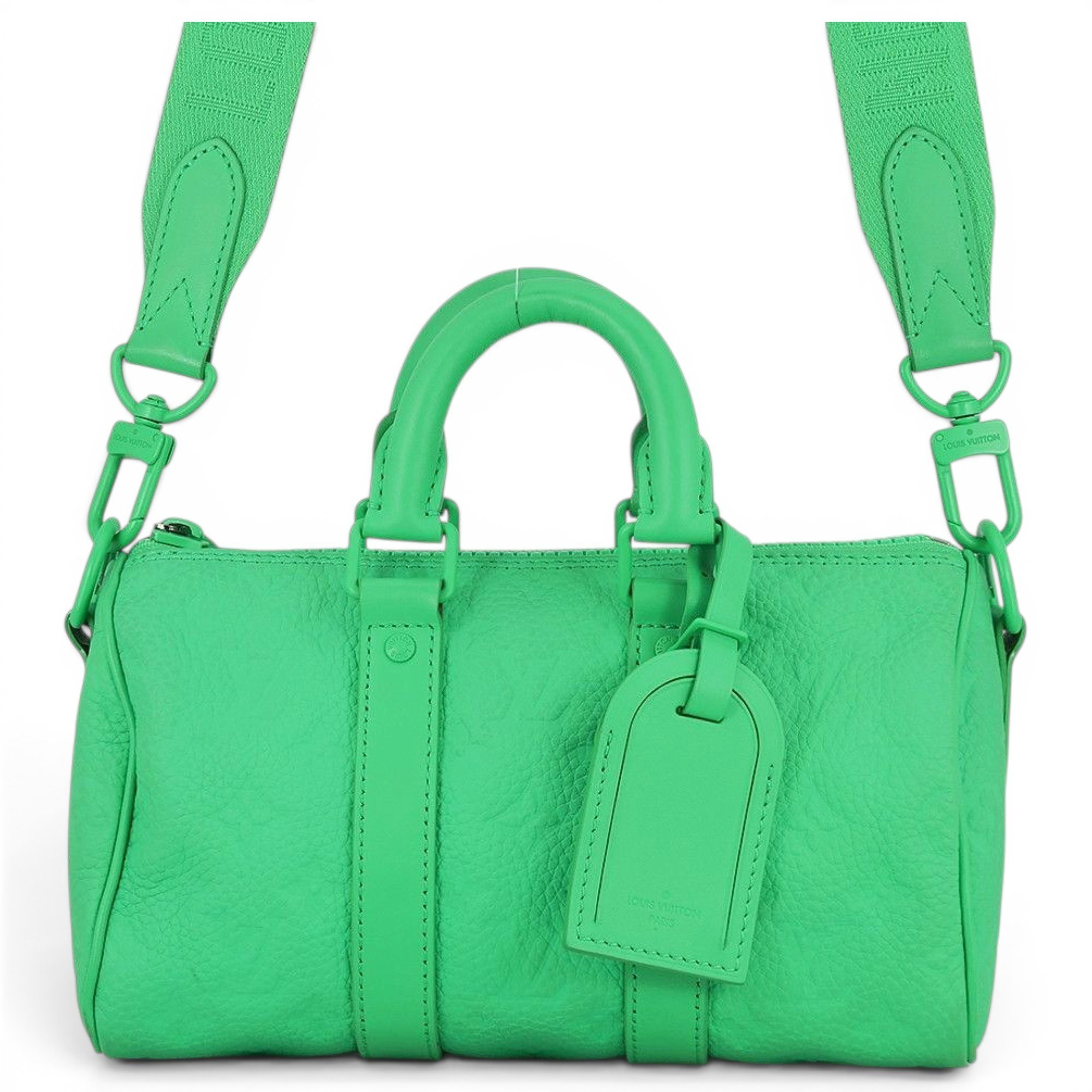 Keepall leather travel bag