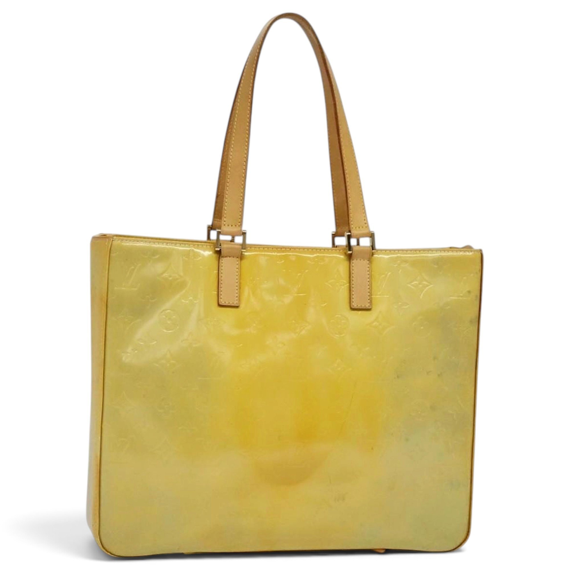 Columbus patent leather tote