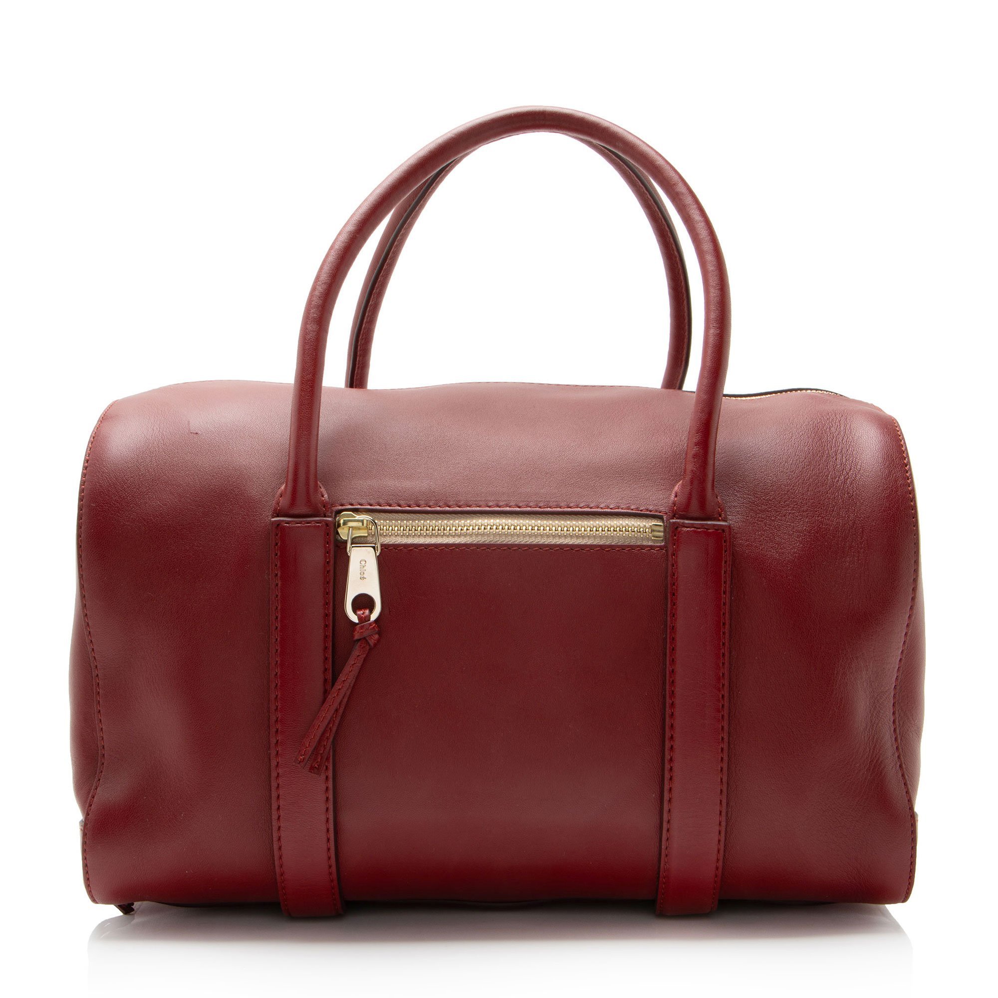 Madeleine leather satchel