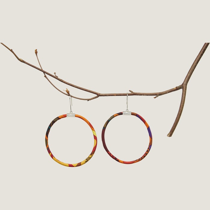 Random Circle Drop Earrings