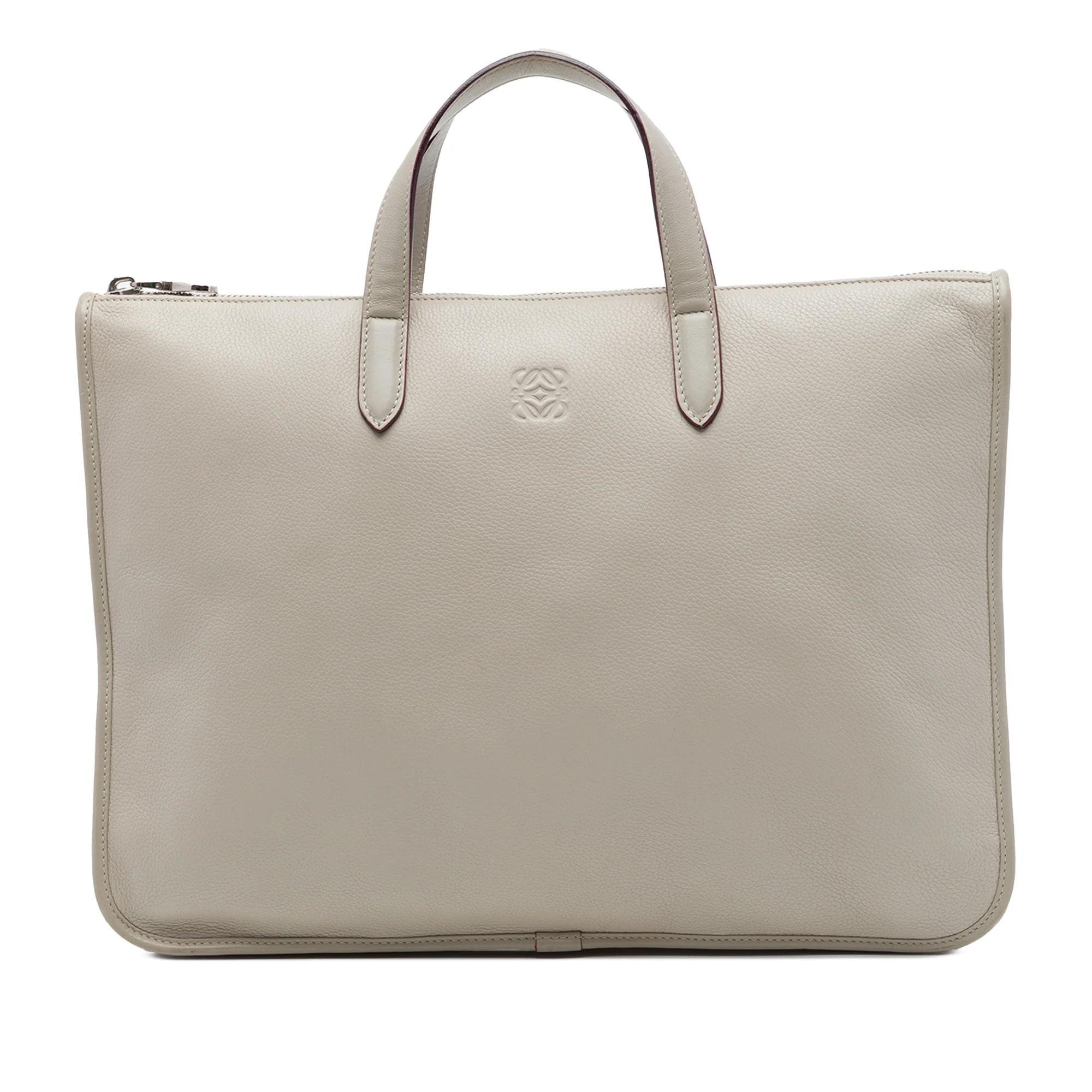 Anagram pony-style calfskin handbag