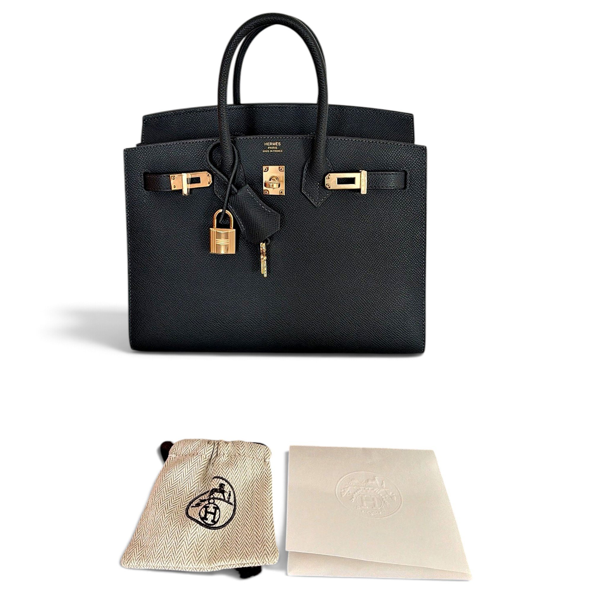 Birkin 25 leather handbag