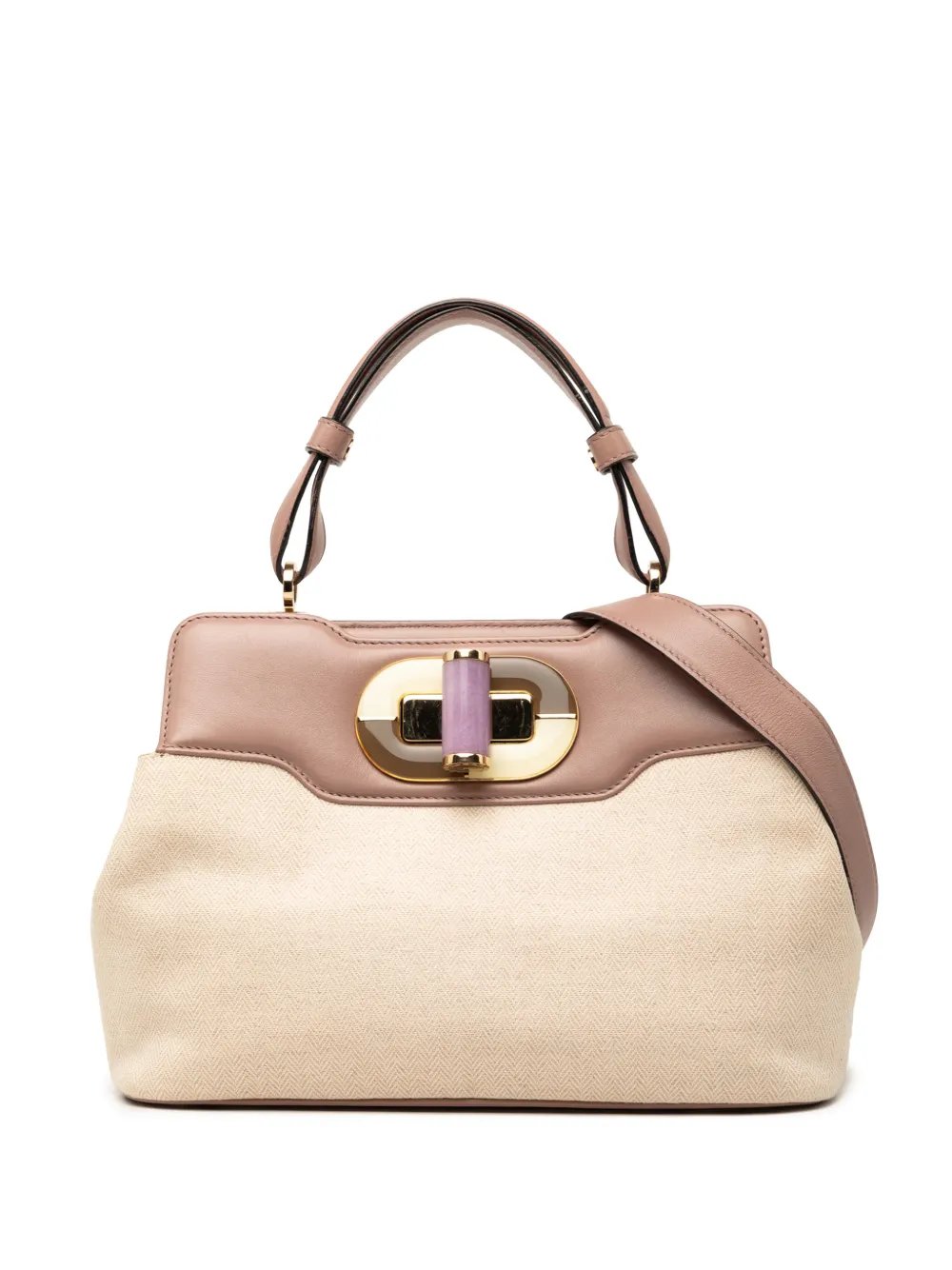 Bvlgari 2010-2026 Canvas Isabella Rossellini satchel