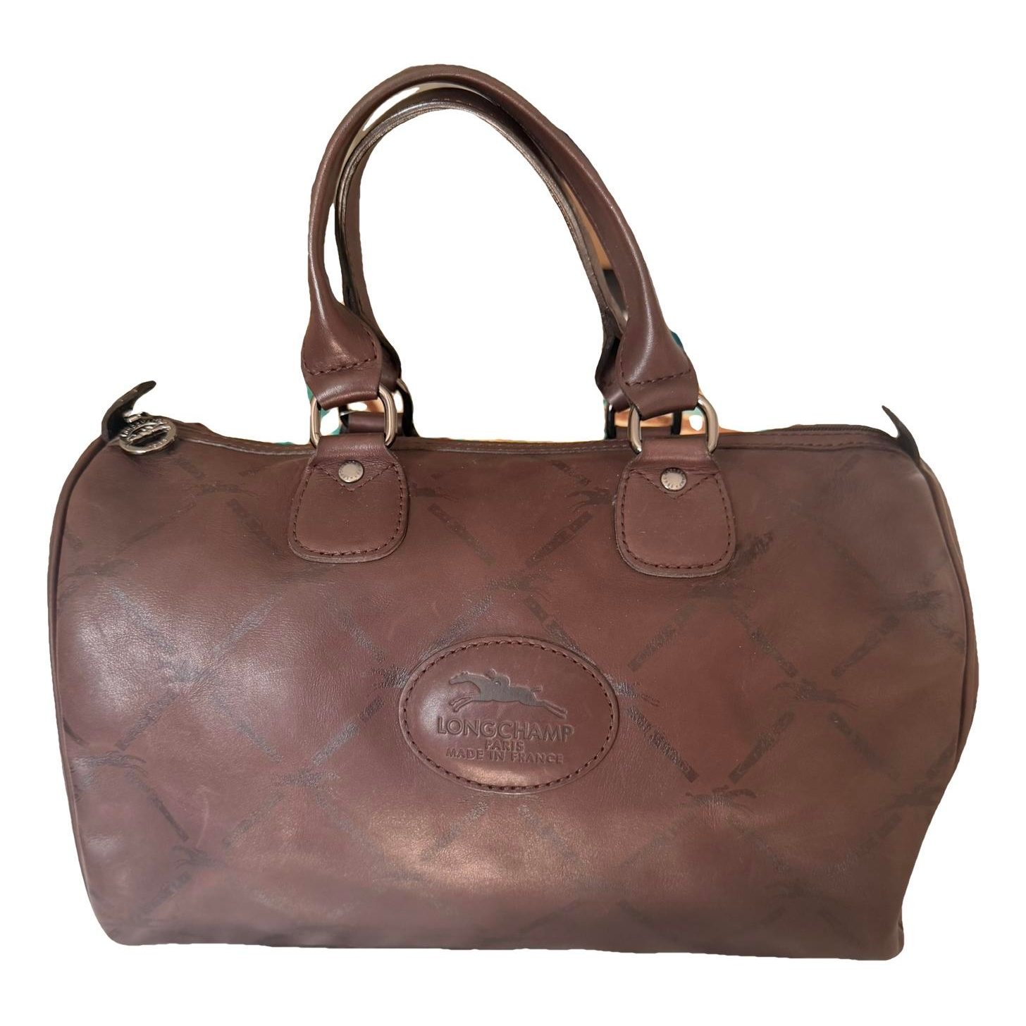Leather bowling bag