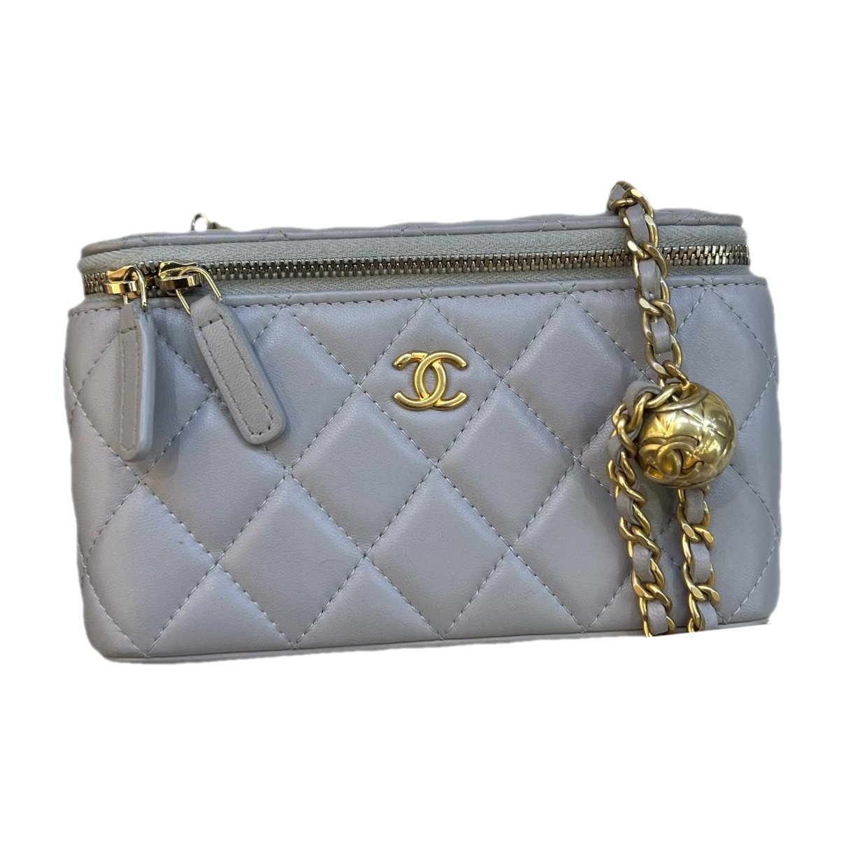 Vanity leather handbag