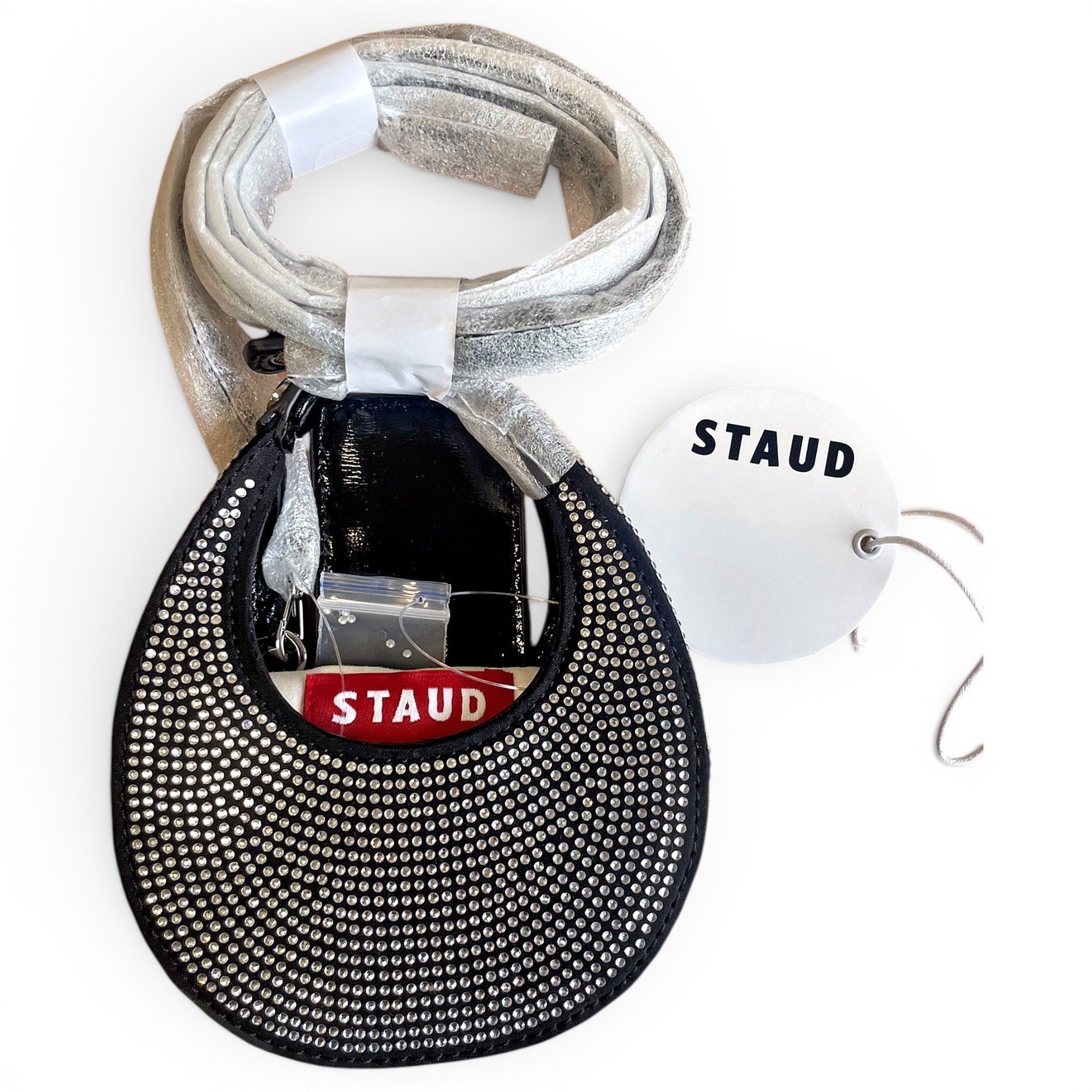 Moon leather crossbody bag