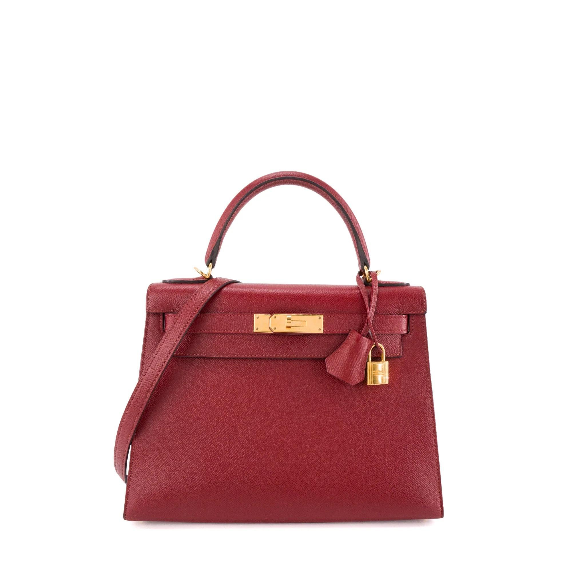 Kelly 28 leather bag