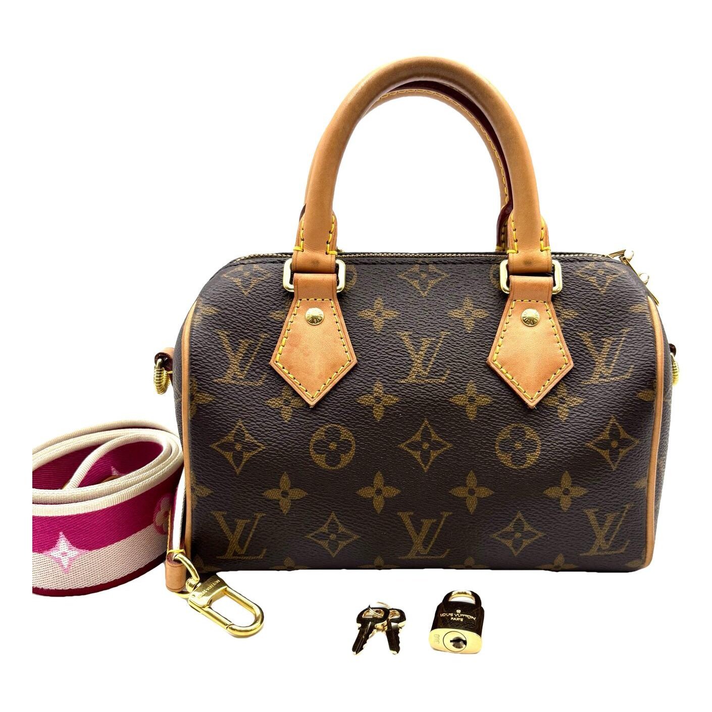 Nano Speedy / Mini HL leather handbag