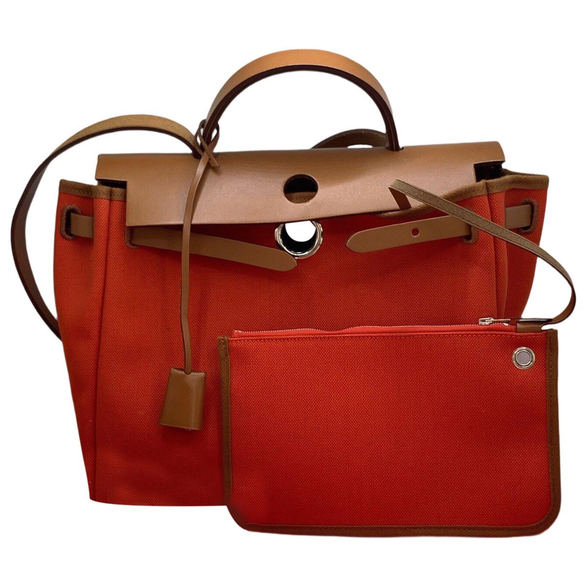 Hermes Herbag Handbag Gold