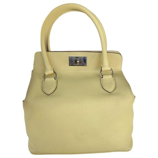 Toolbox leather handbag