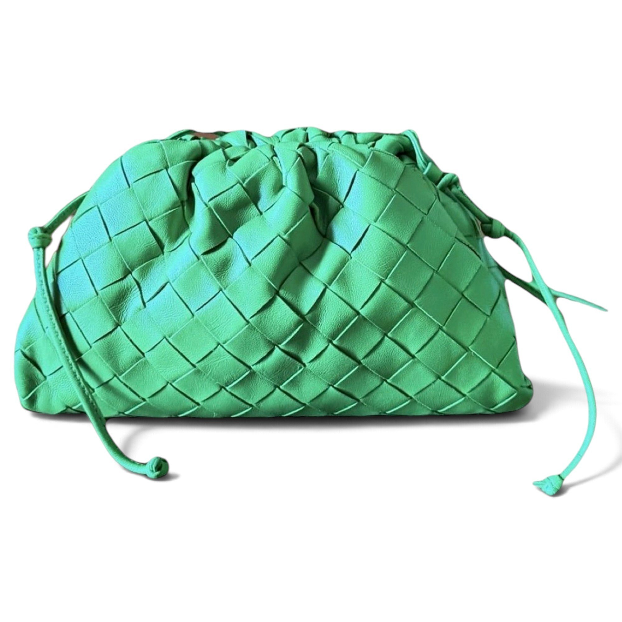 Pouch leather crossbody bag