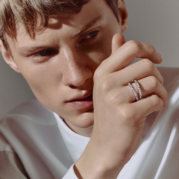 Sans Coloris Hermès Clou d'H Ring, Large Model