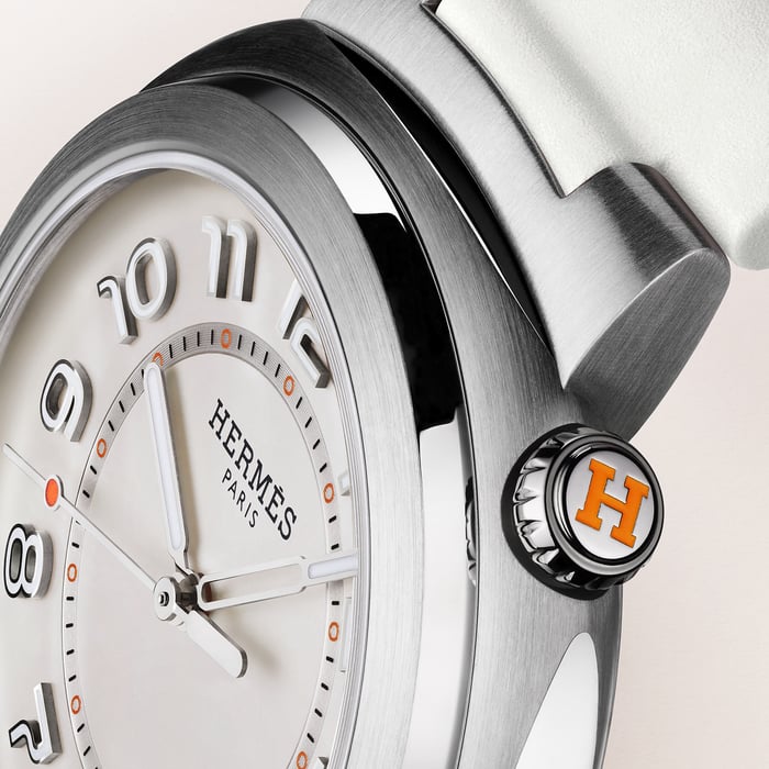 Sans Coloris Hermès Cut Watch, Large Model, 36 MM
