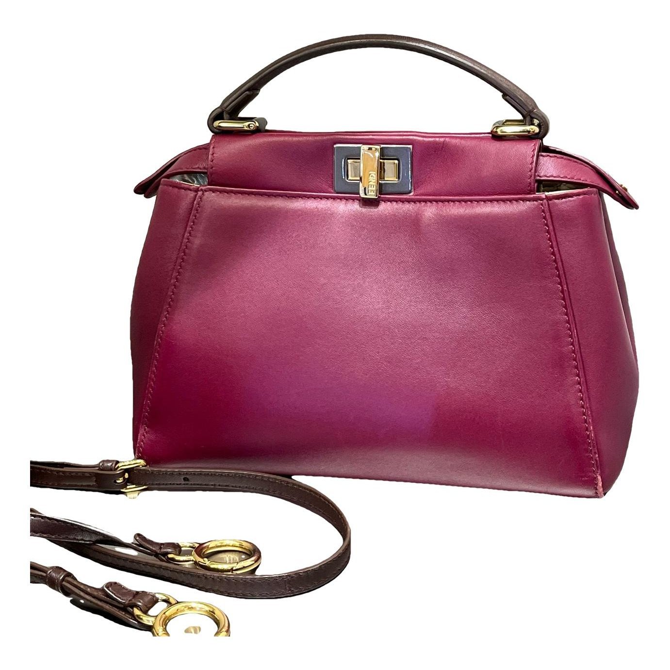 Peekaboo leather handbag