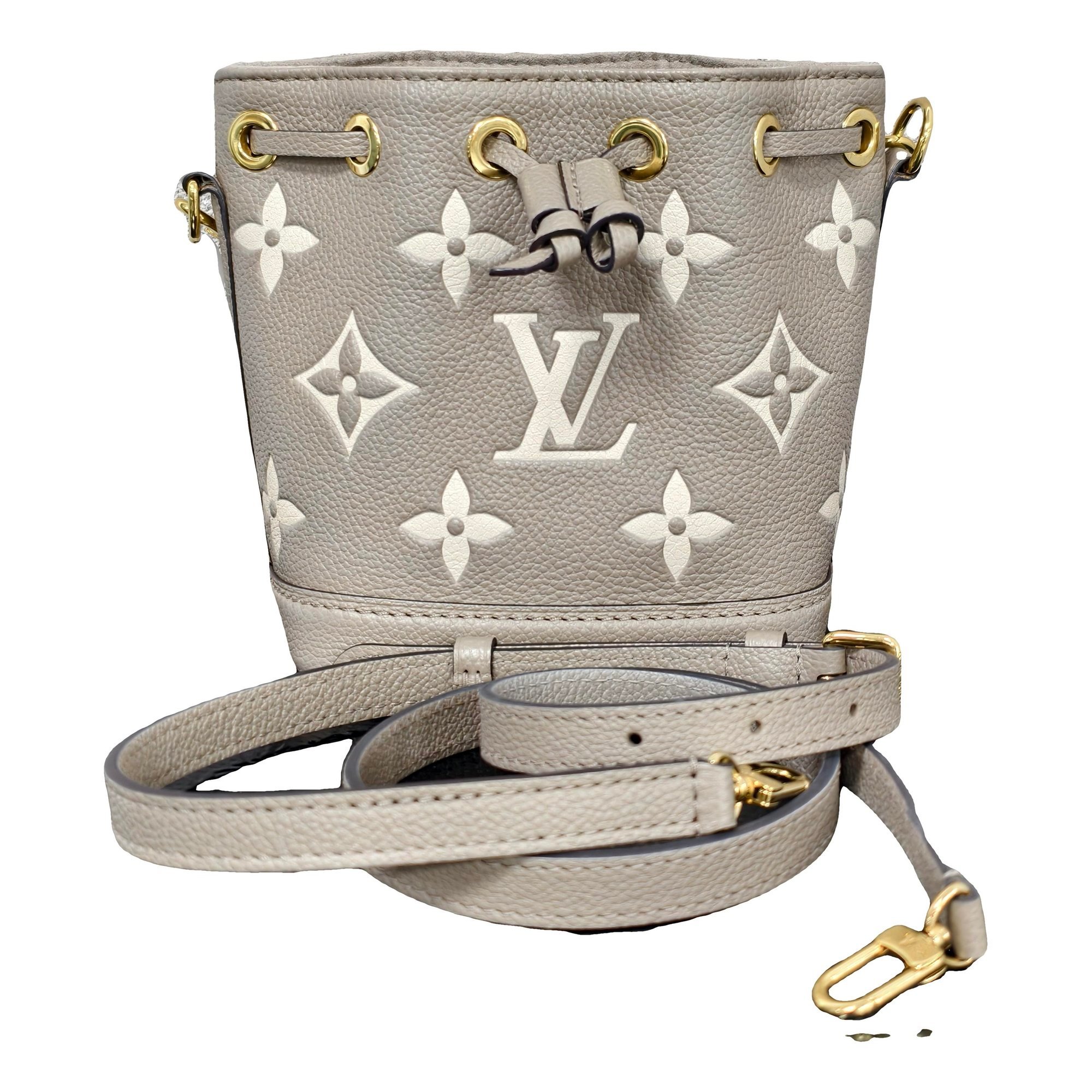 Nano Noé leather crossbody bag