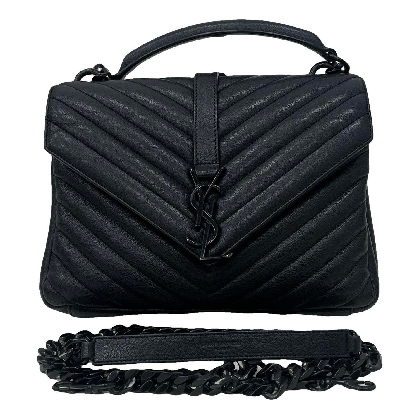 Collége monogramme leather handbag