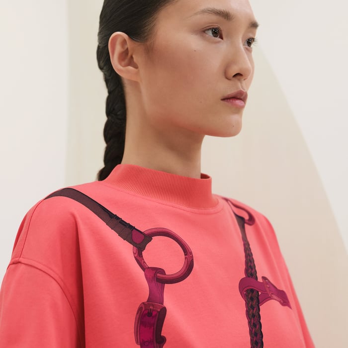 Rose Vermillon "Coaching Remix" Boxy Fit T-shirt