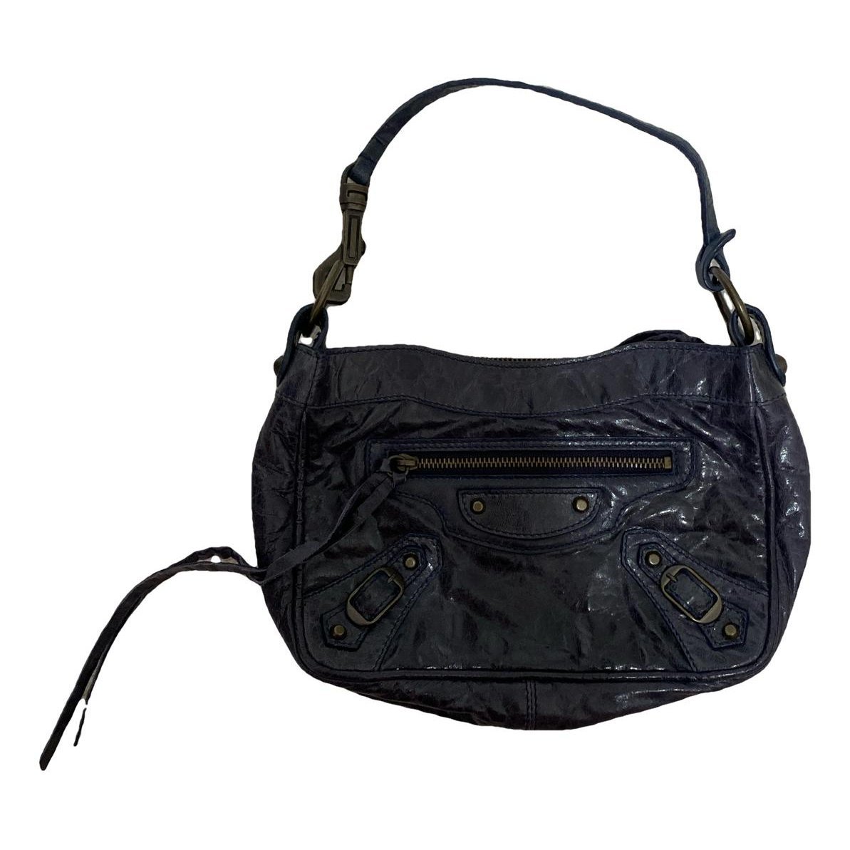 City leather handbag