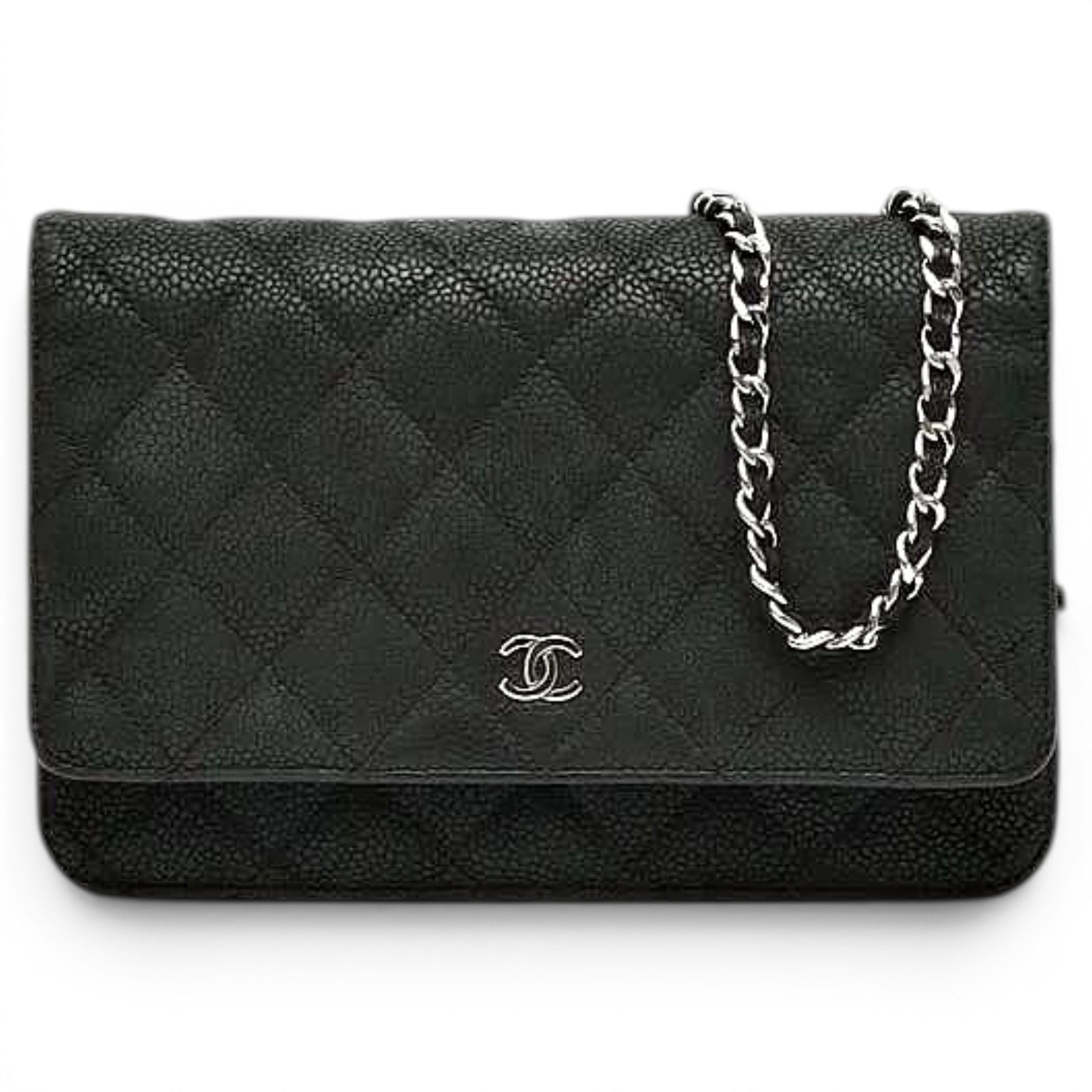 Wallet On Chain leather crossbody bag