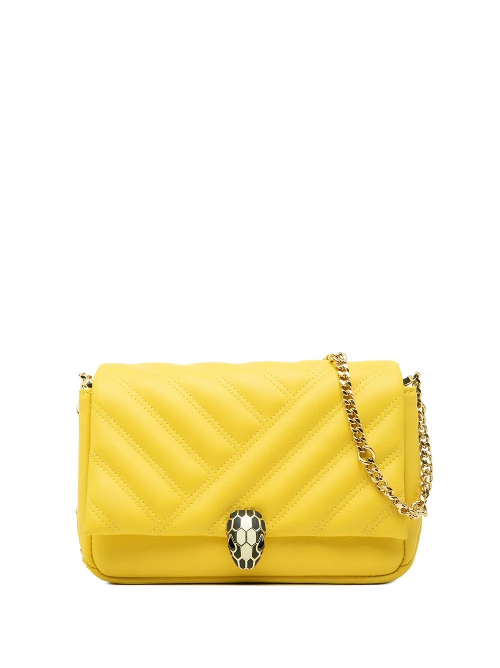 2010-2026 Leather Serpenti Cabochon Chain crossbody bag
