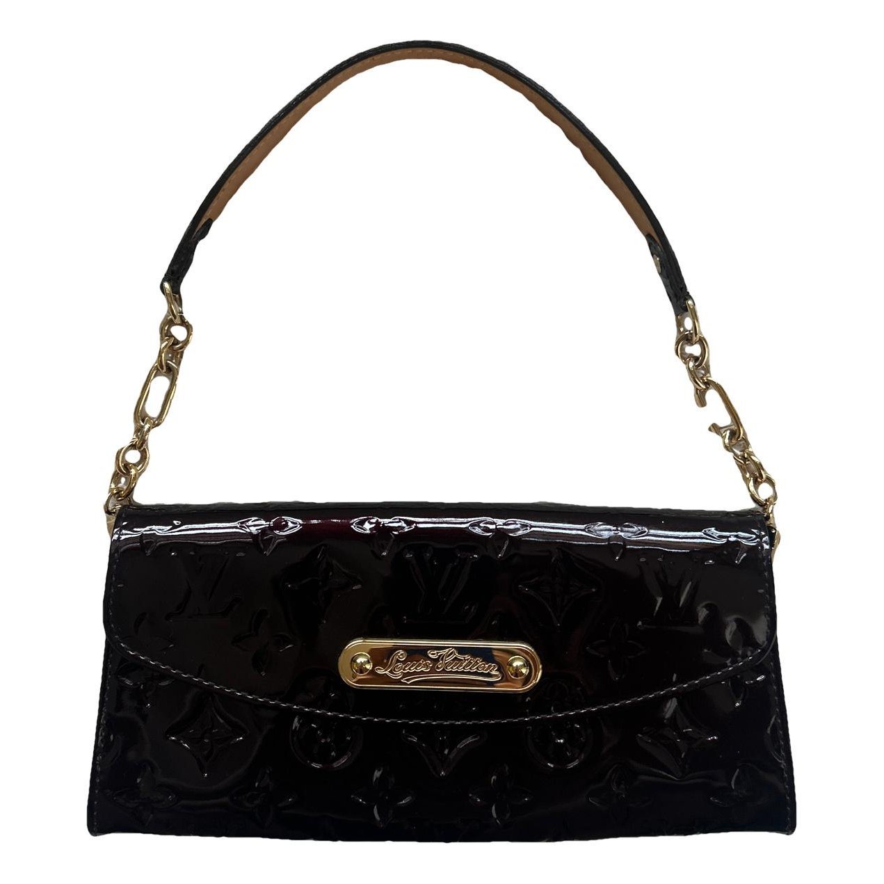 Sunset Boulevard patent leather handbag