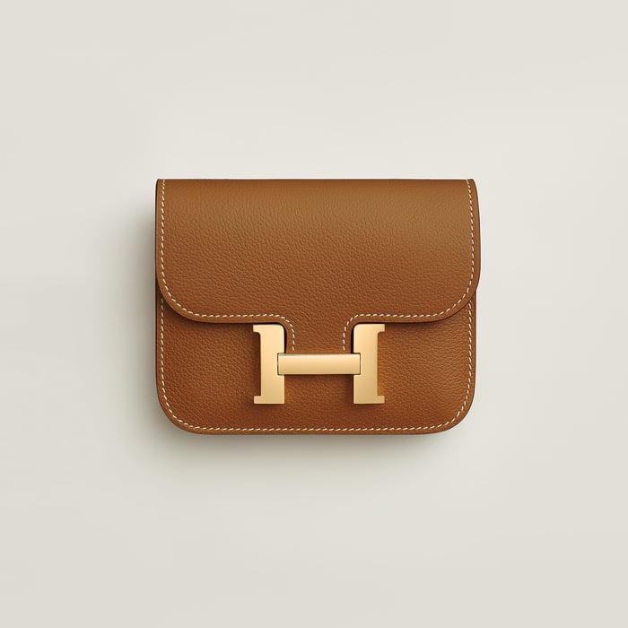 Gold Constance Slim Wallet
