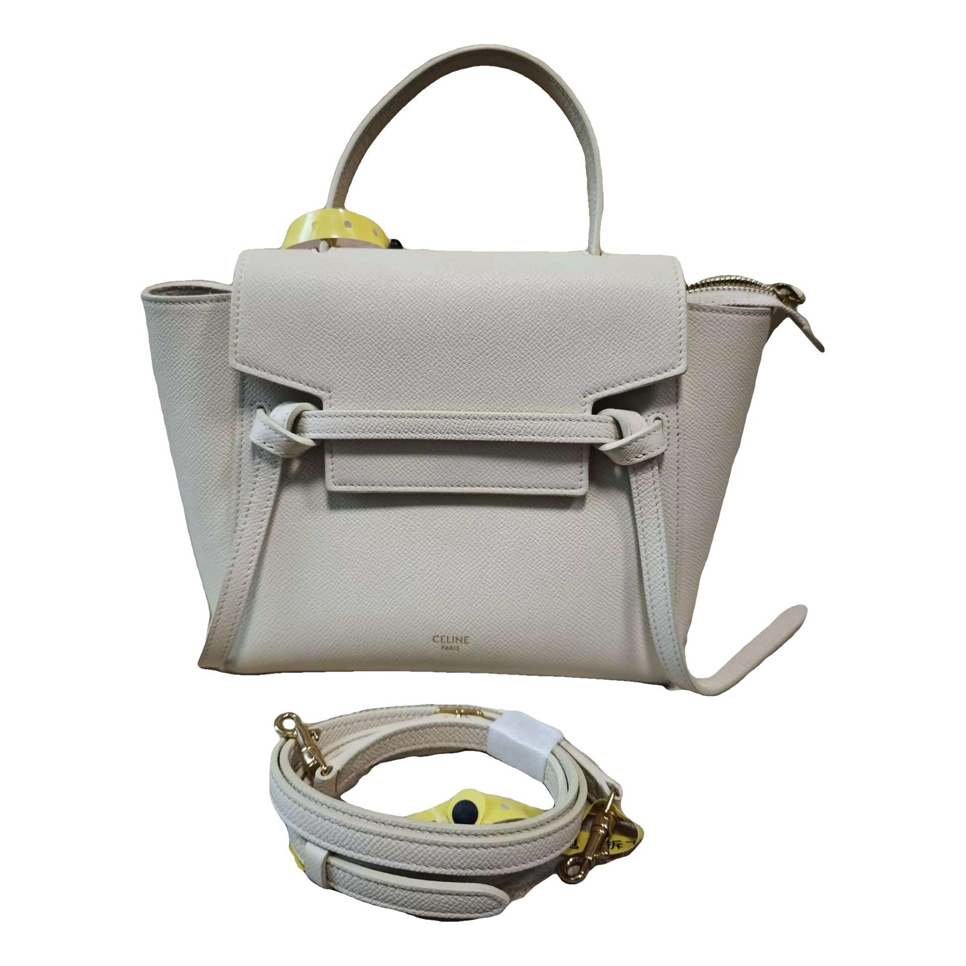 Belt leather handbag