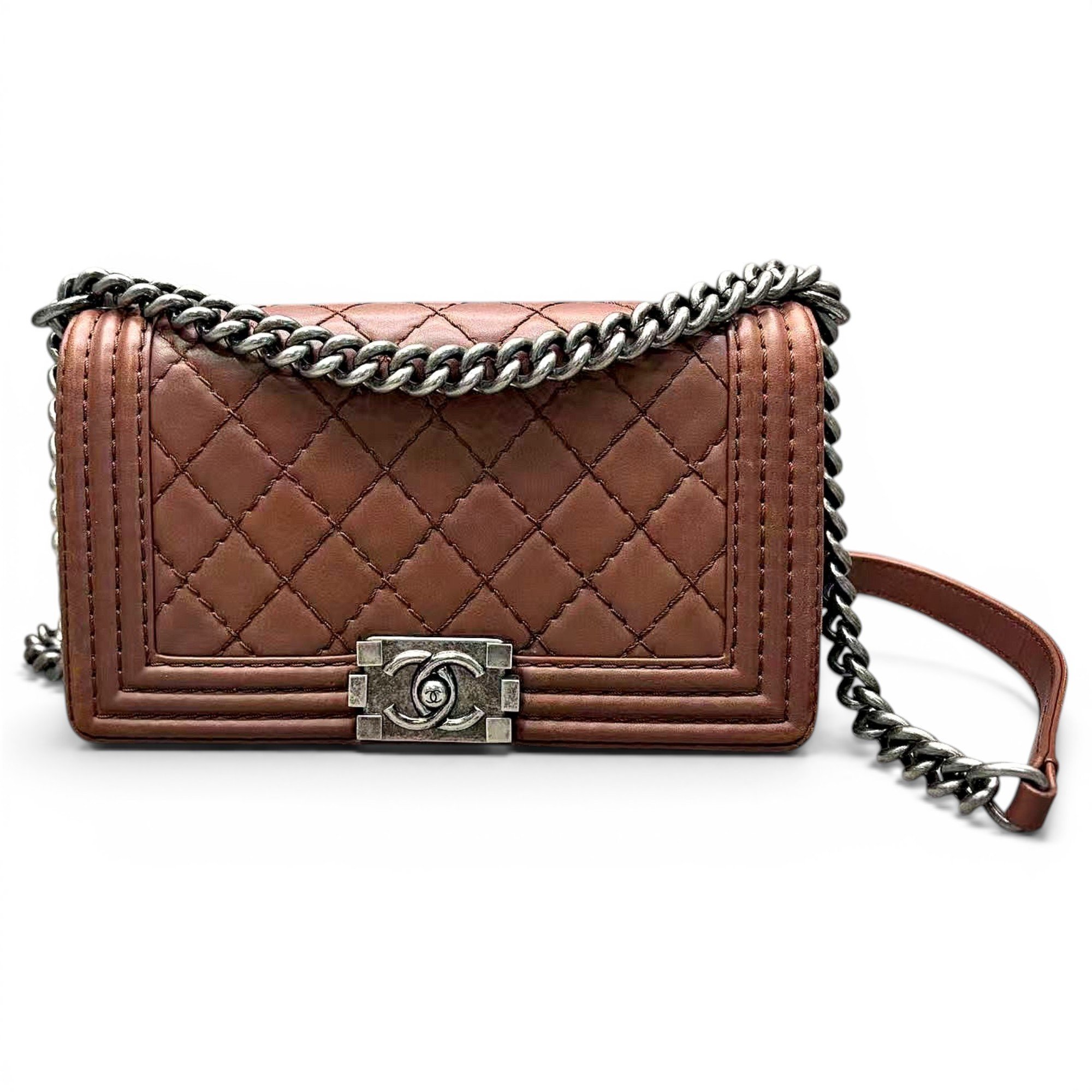 Boy leather crossbody bag