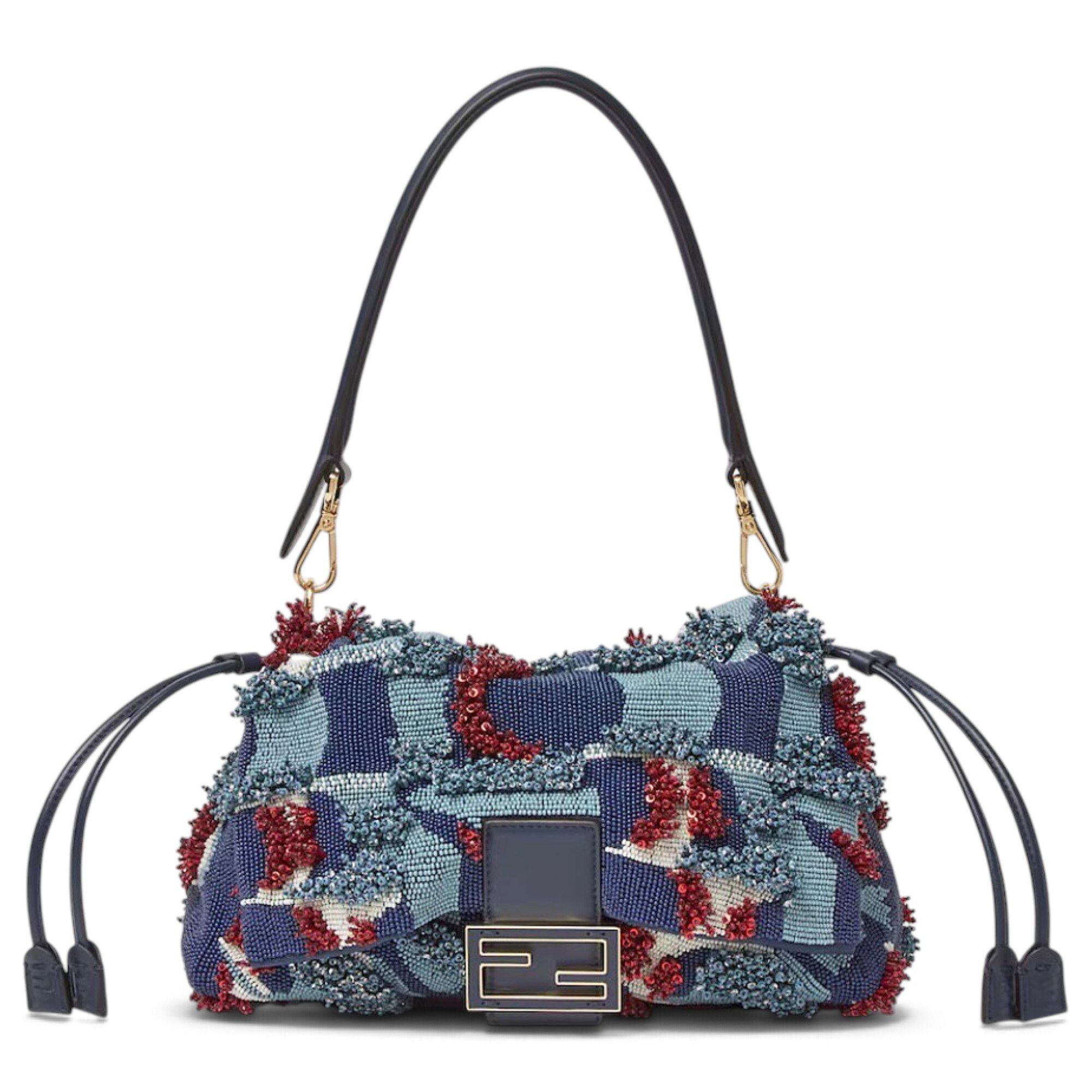 Baguette glitter handbag