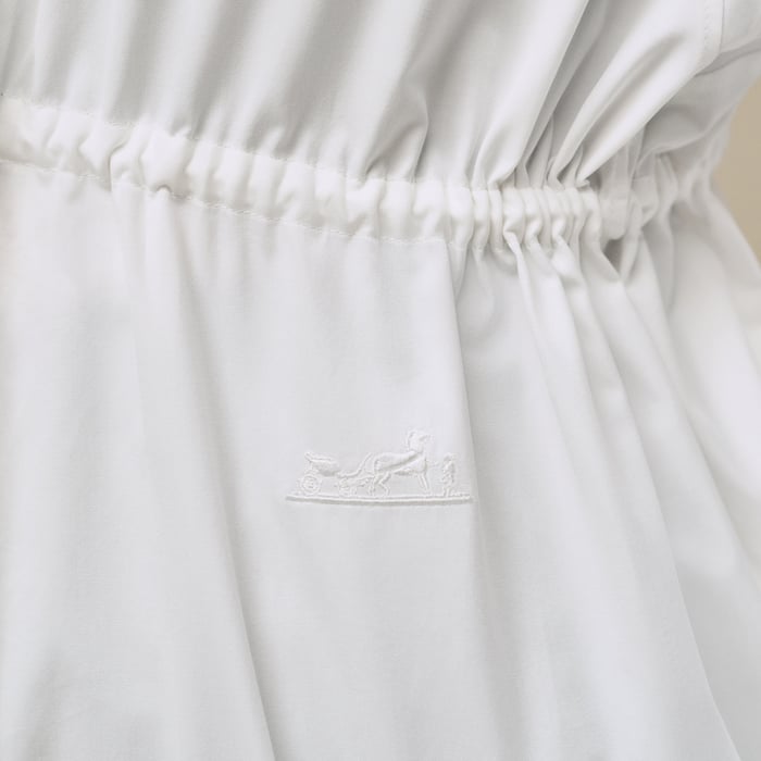 Blanc Drawstring Shirt