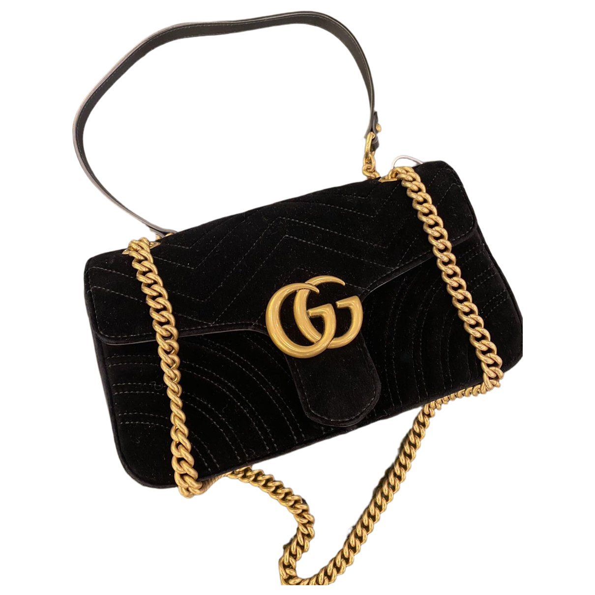 Velvet handbag