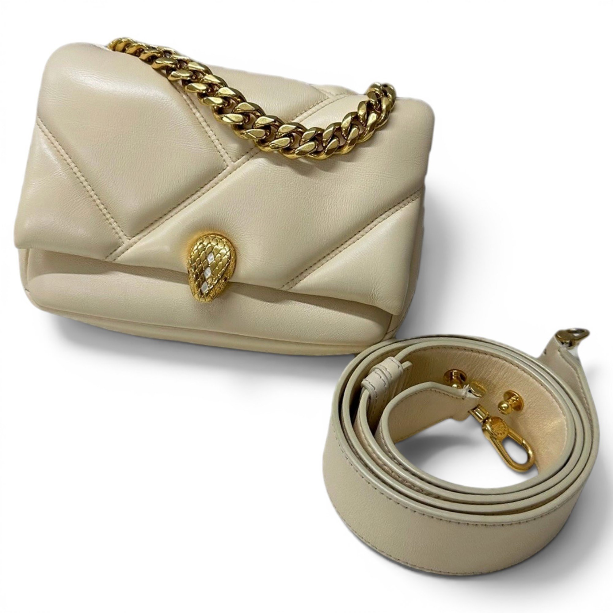 Serpenti leather handbag