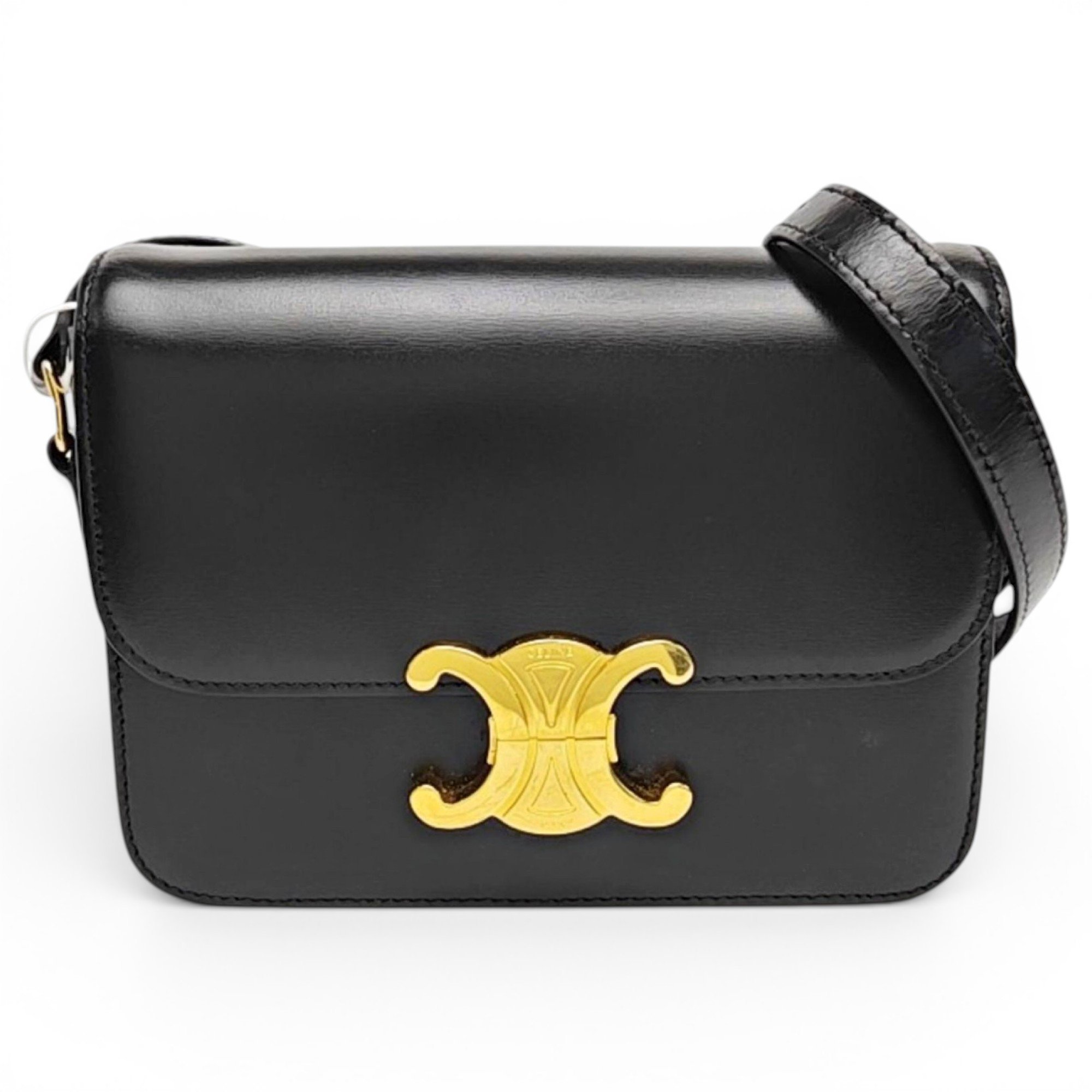 Triomphe leather handbag