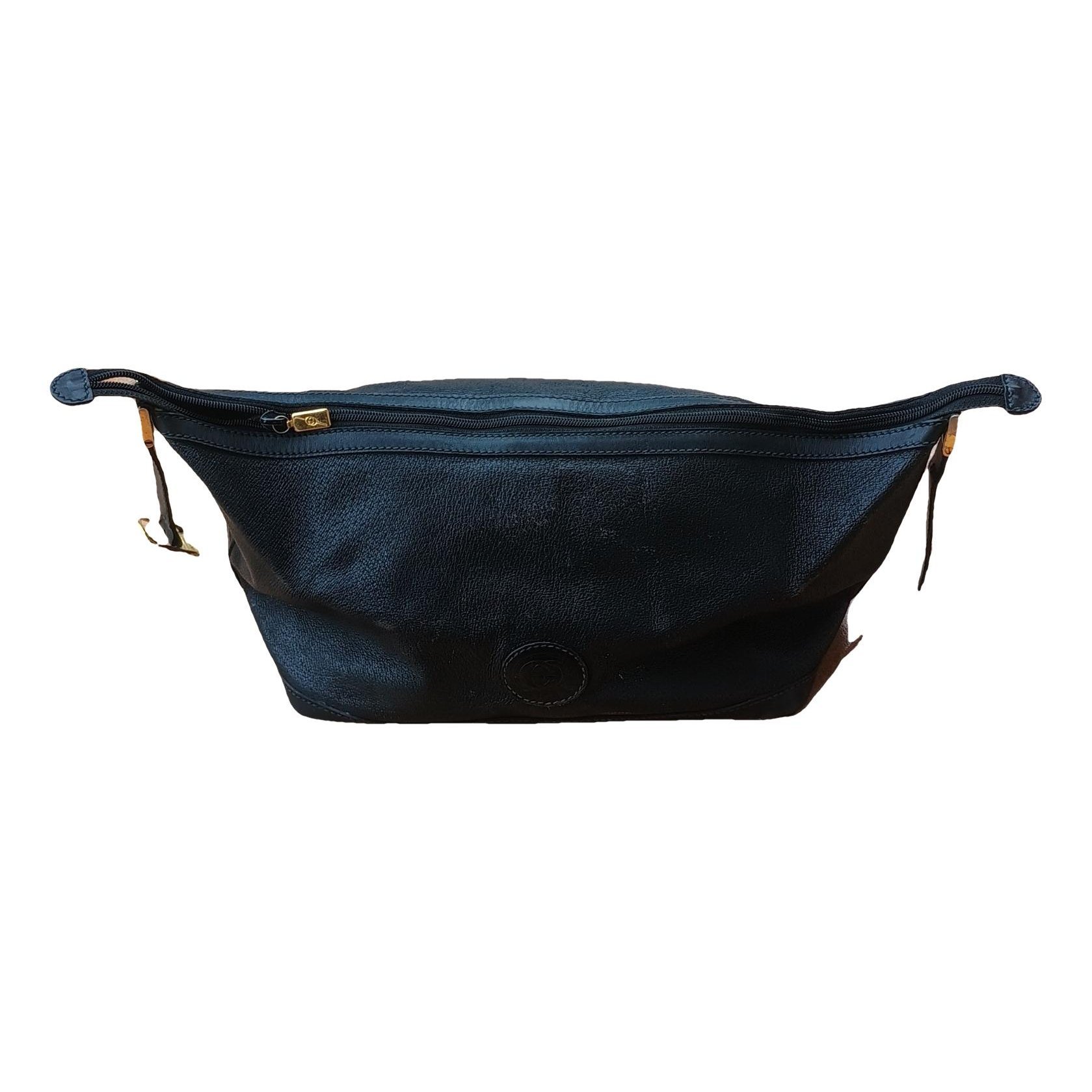 Leather clutch bag