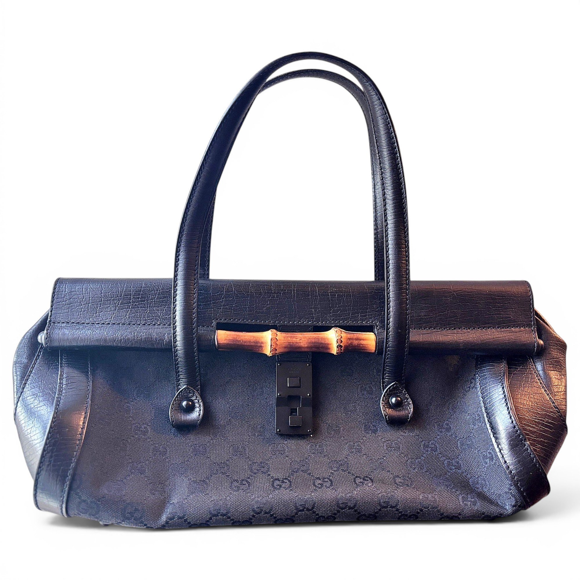 Bamboo Bullet leather handbag