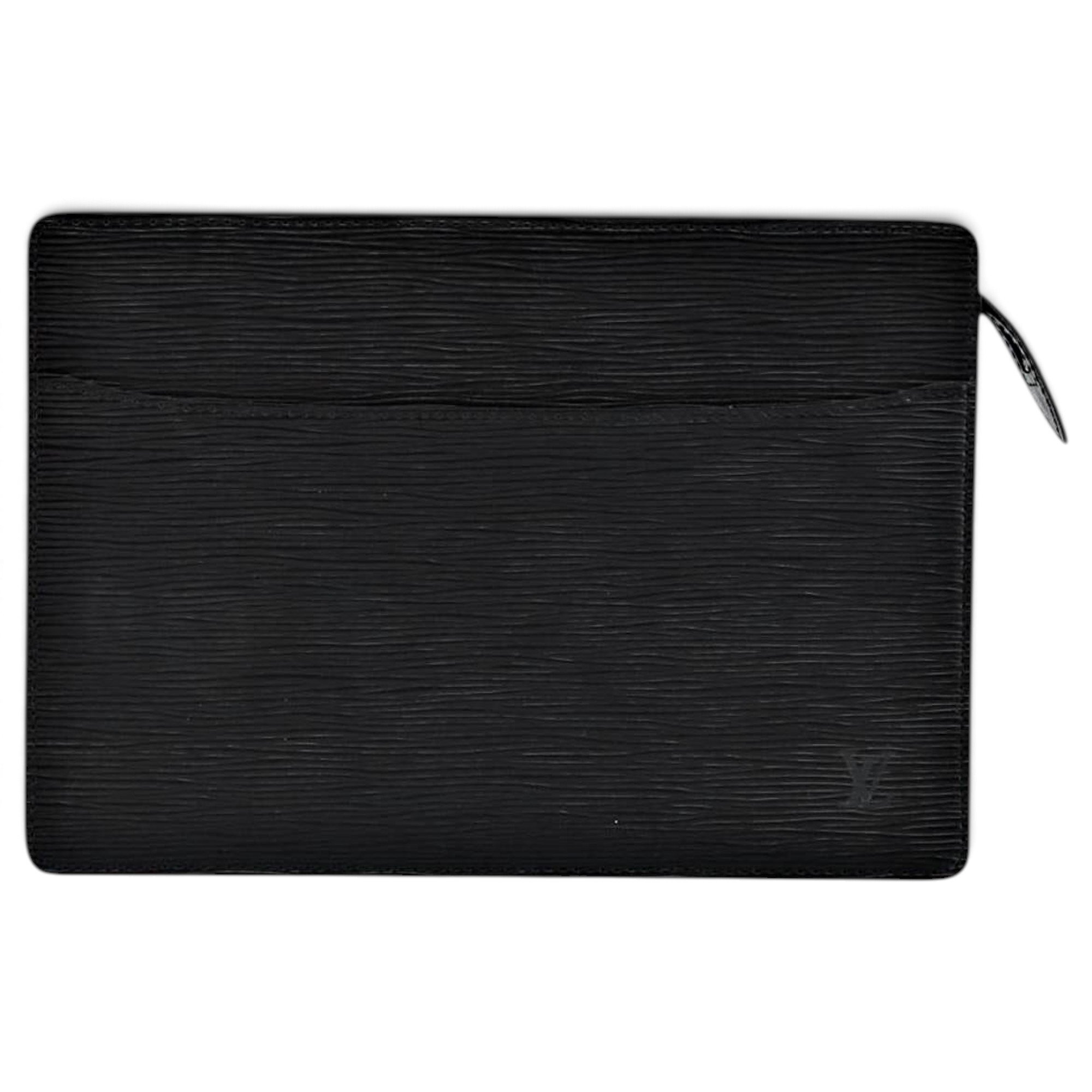 Leather clutch bag
