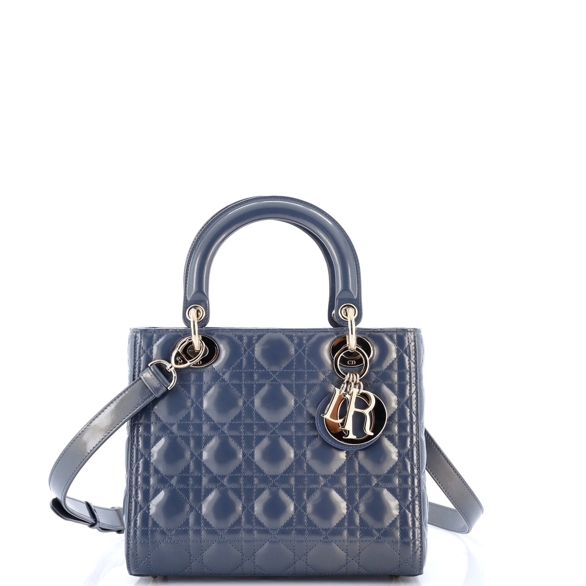 Lady Dior NM Bag Cannage Quilt Patent Medium