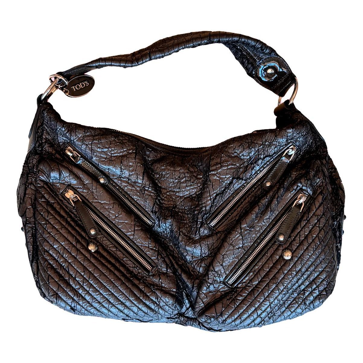 Patent leather handbag