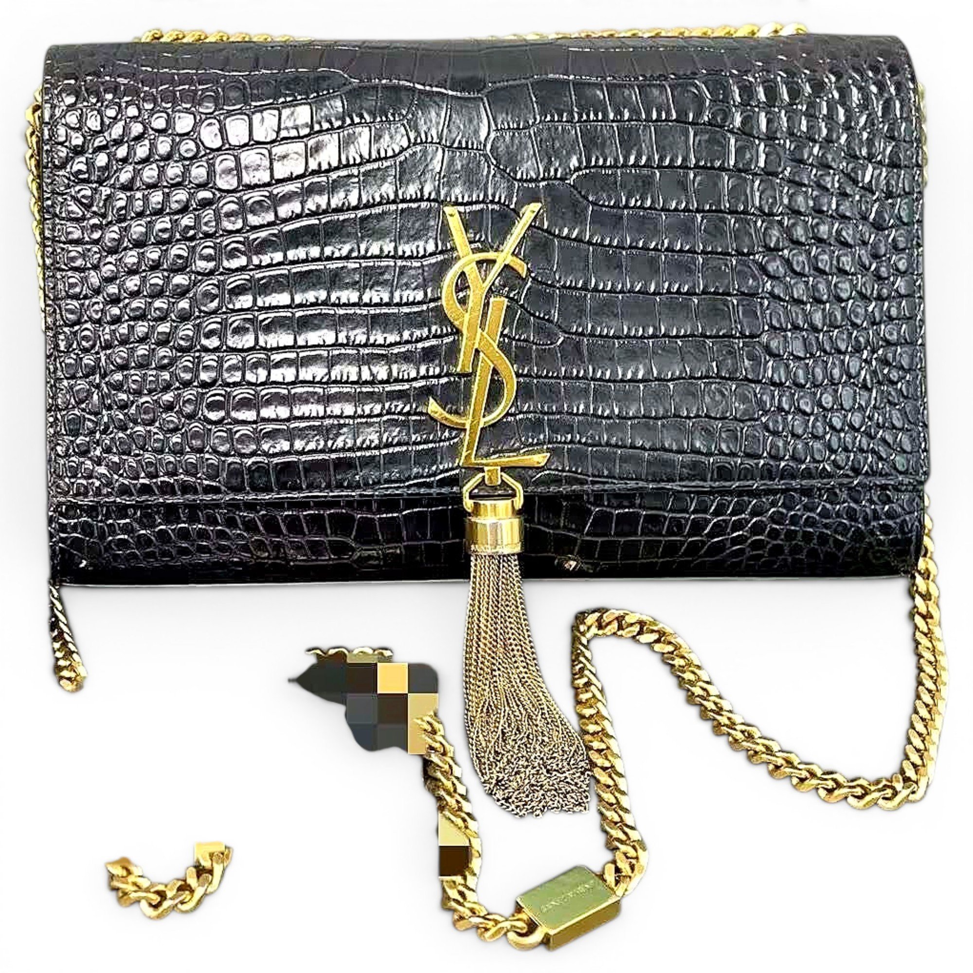Pompom Kate leather handbag