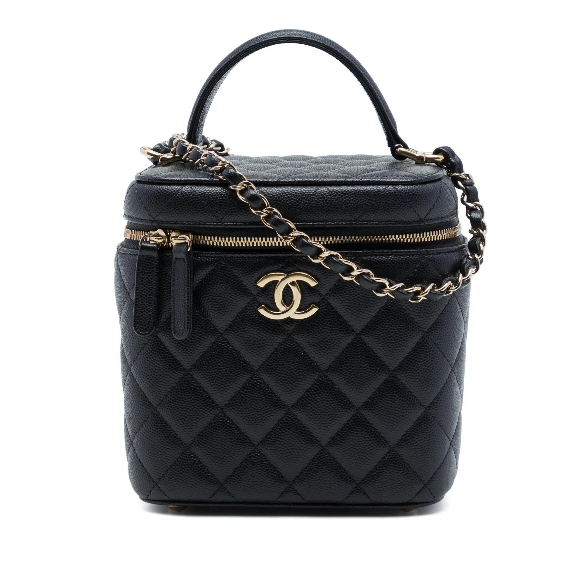 Leather vanity case