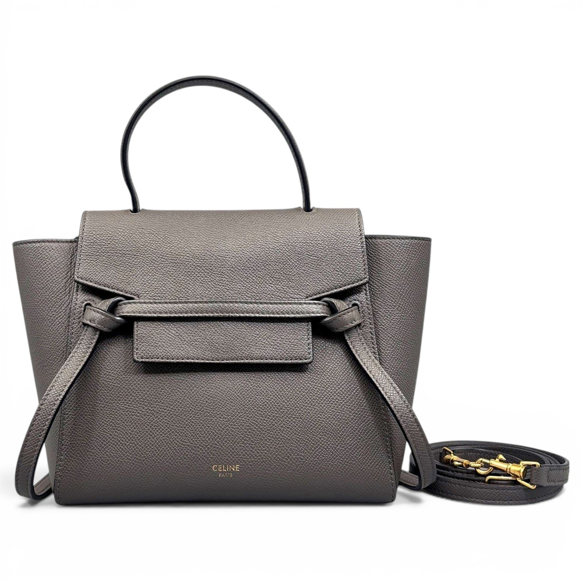 Belt leather handbag