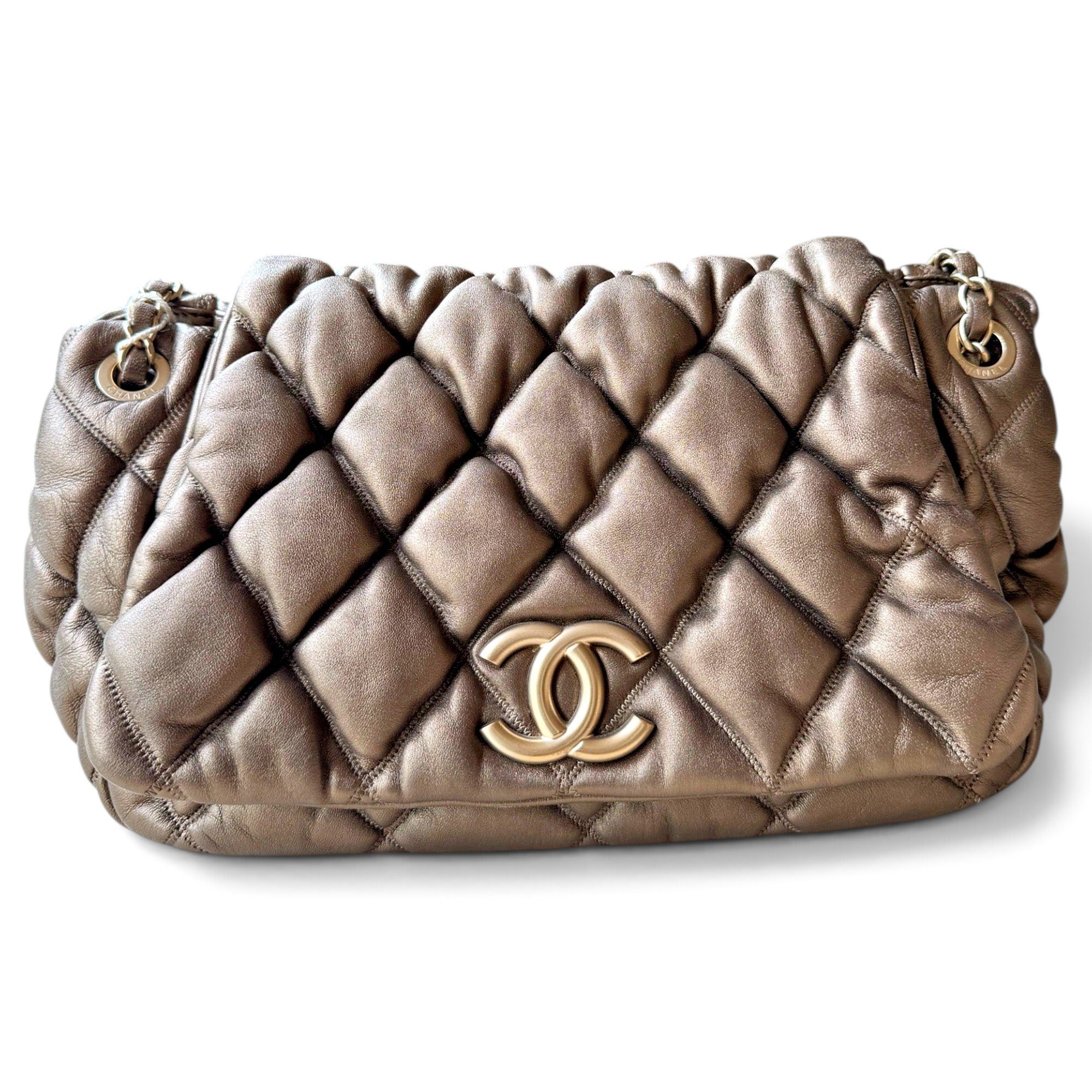 Coco Luxe leather handbag