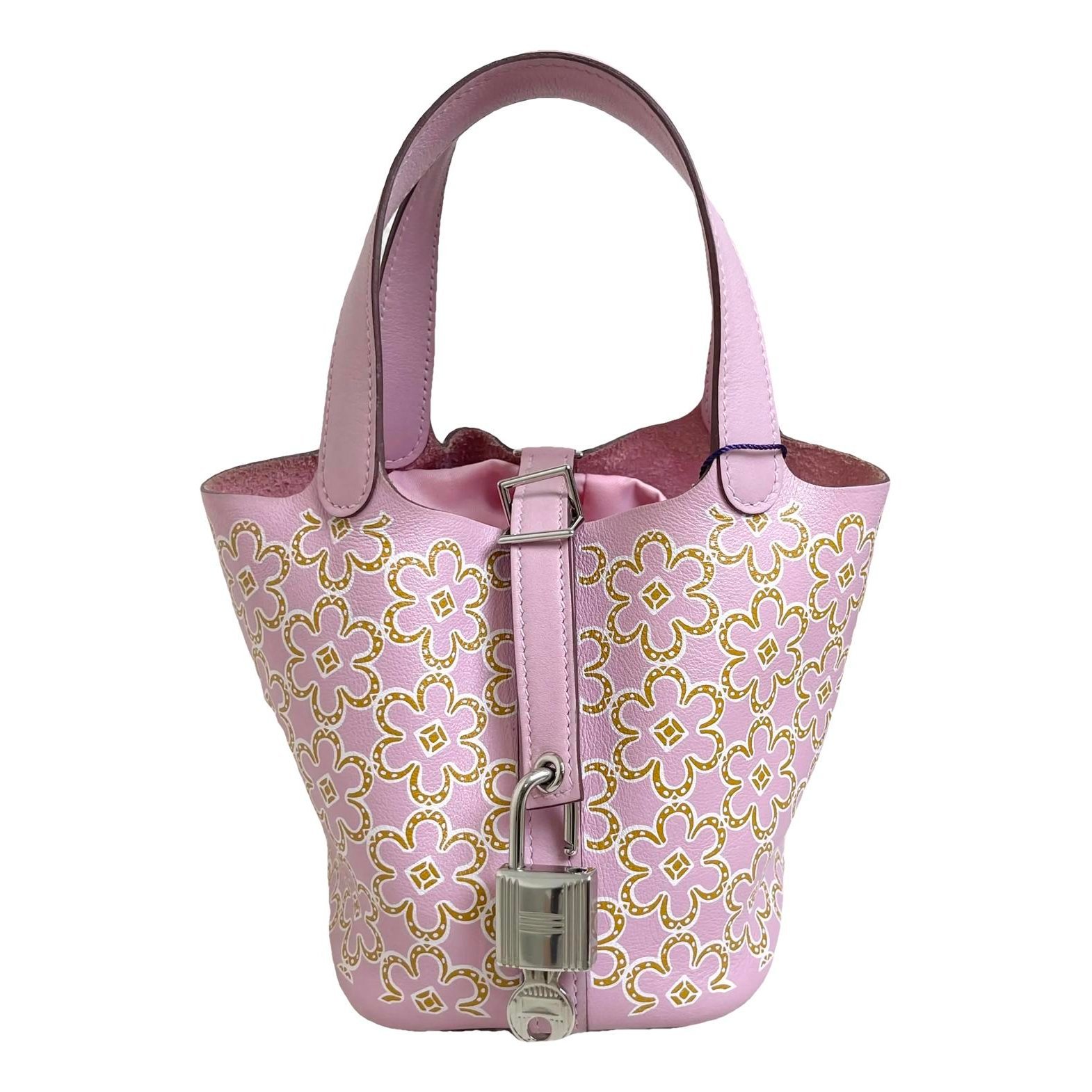 Picotin leather tote