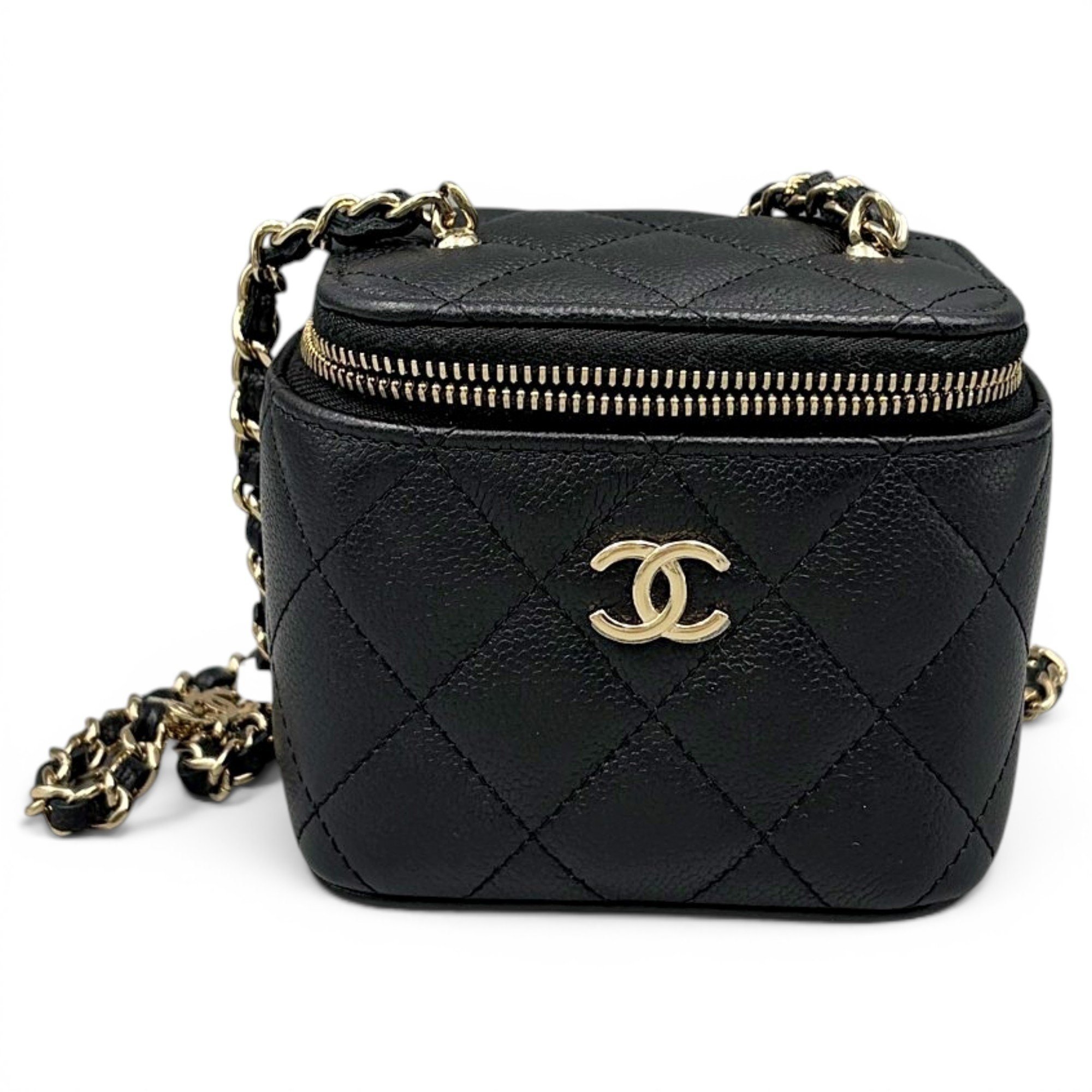 Trendy CC Vanity leather handbag