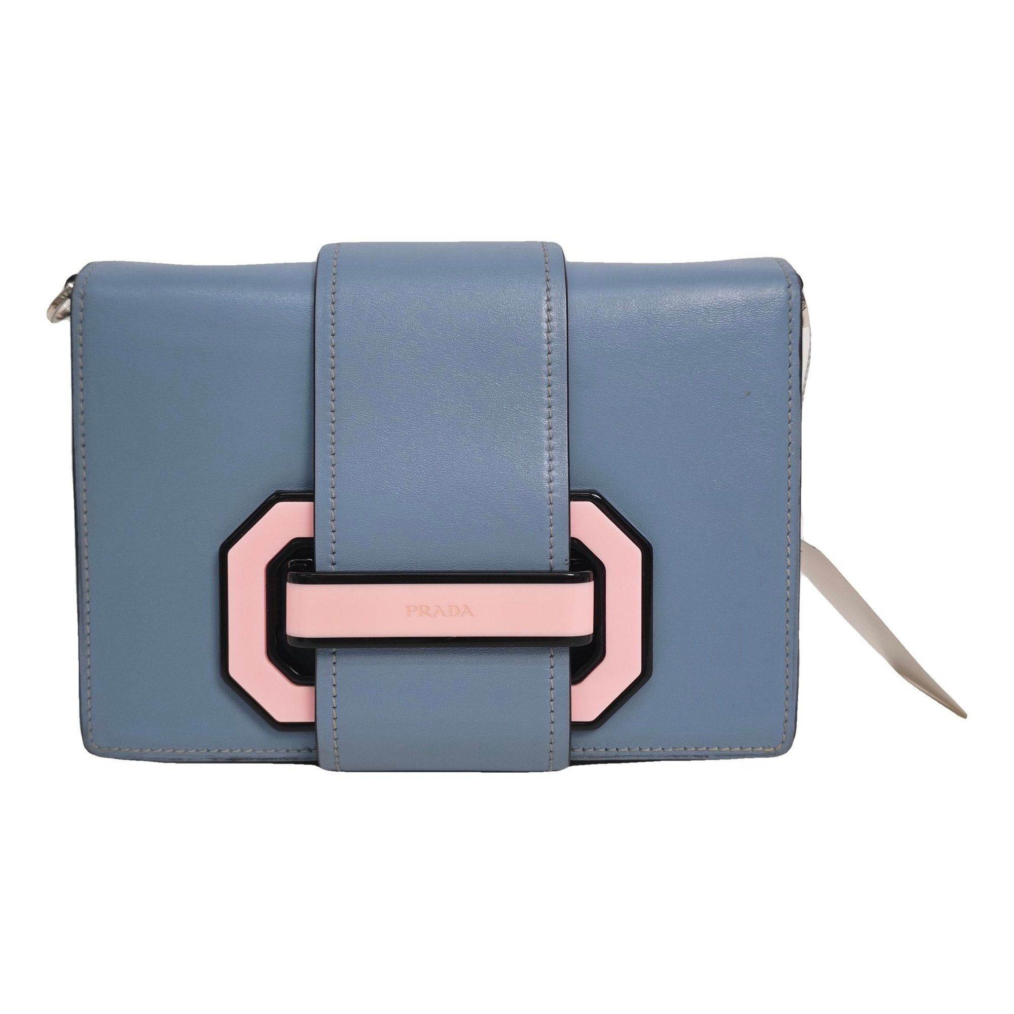Ribbon leather handbag